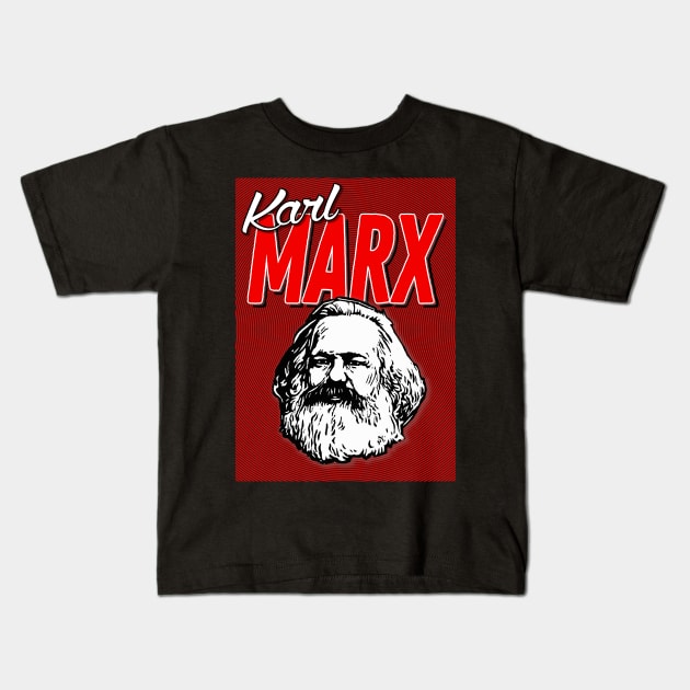 Karl Marx Socialist Design ∆∆∆ Kids T-Shirt by DankFutura